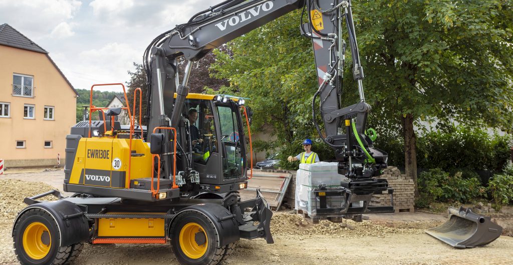 Volvo EWR130E wheeled excavator